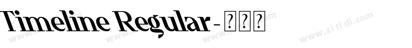 Timeline Regular字体转换